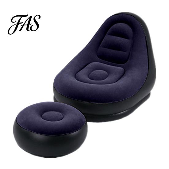 Lounger Couch 1 Set Inflatable Sofa Wear Resistant Waterproof PVC Lazy Lunch Break Lounge for Home Leisure