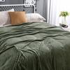 Super Soft Blankets and Throws for Sofa Office Solid Soft Warm Winter Flannel Blanket Throw Blanket On Twin King Queen Bedding