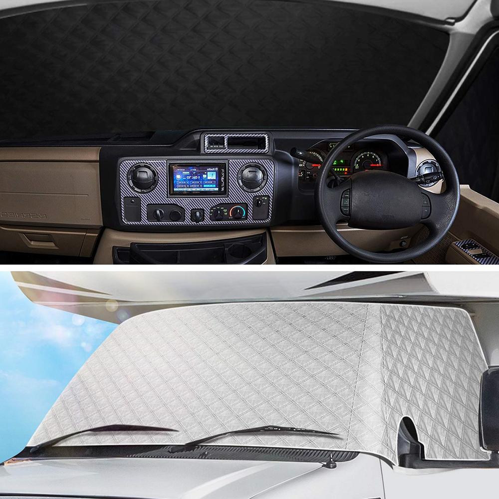 RV Windshield Cover RV Front Window Sunshade Cover Anti Snow, Anti Frost, Anti Dust, Anti Dirt with