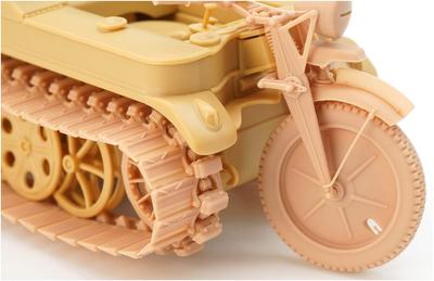 T-Rex Studios 1/35 Зимние гусеницы для немецкого Кеттенкрада времен Второй мировой войны с ведущими колесами и шинами типа 2 (для Тамии) Пластиковые детали модели TR8
