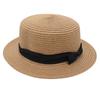 Sweet Straw Hat Cloth with Sun Hat Fairy Wind Fisherman Hat Flat Top Cool Hat Korean Panama Hat Cute