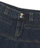 Andy Other Pleated Denim Mini Skirt Blue