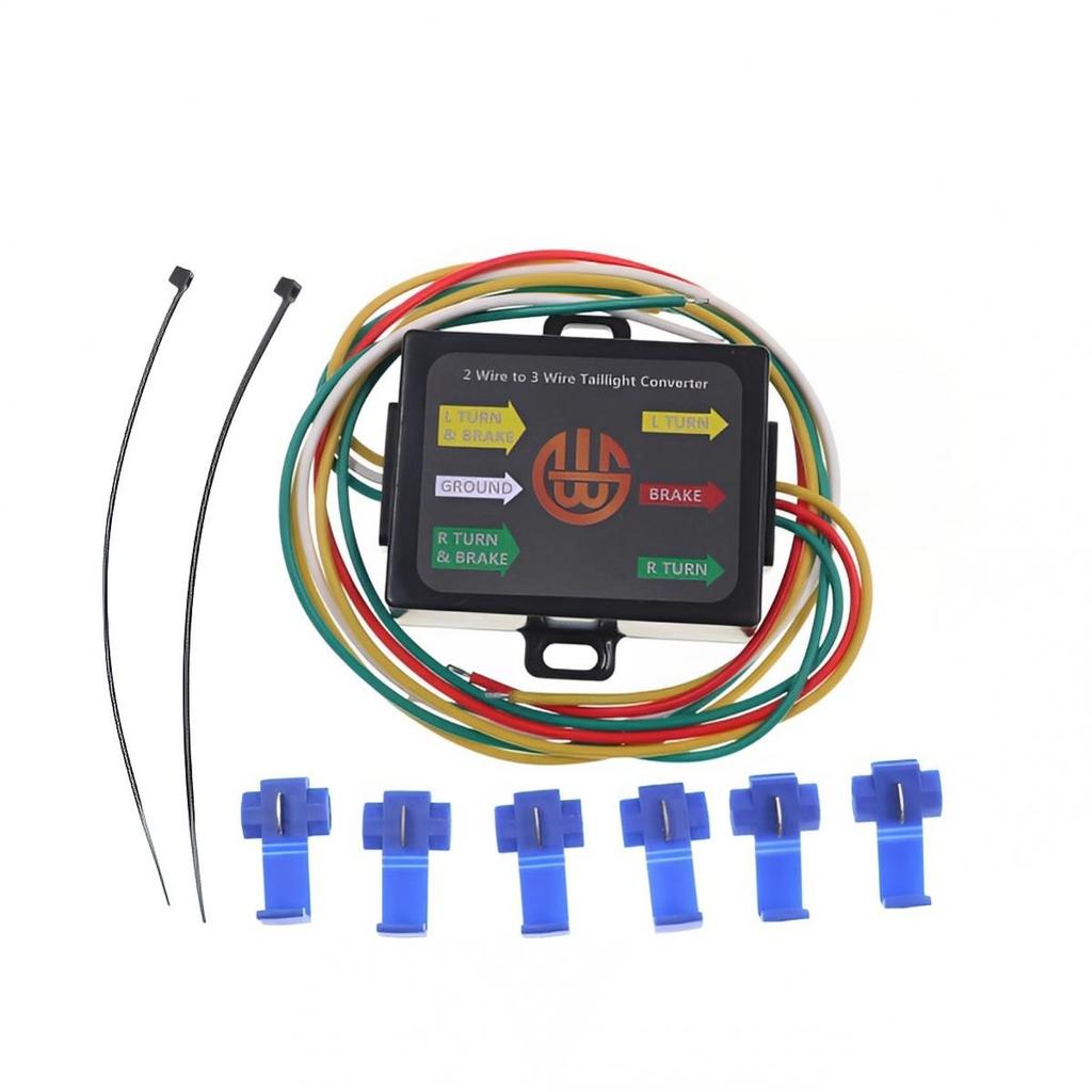 2 Way to 3 Way Wire Splice in Trailer Wiring Harness Tail Light Converter for RV Dinghy Towing For Vehicle Semi trailer TrailerGood product