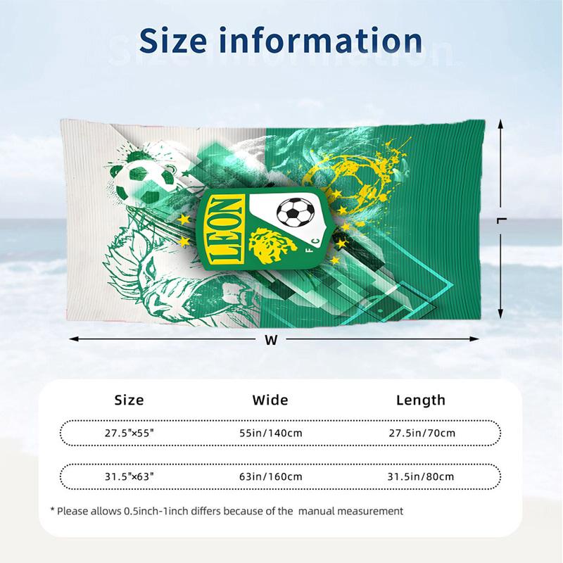 Club Leon (1) Theme Beach Towel Sand Resistant Soft And Comfortable Suitable For The Pool Camping Yoga And Diving A Travel