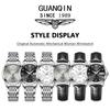 GUANQIN Women's Watches Casual Fashion Fine Steel Original Brand Automatic Mechanical Wristwatch for Lady Waterproof Luminous