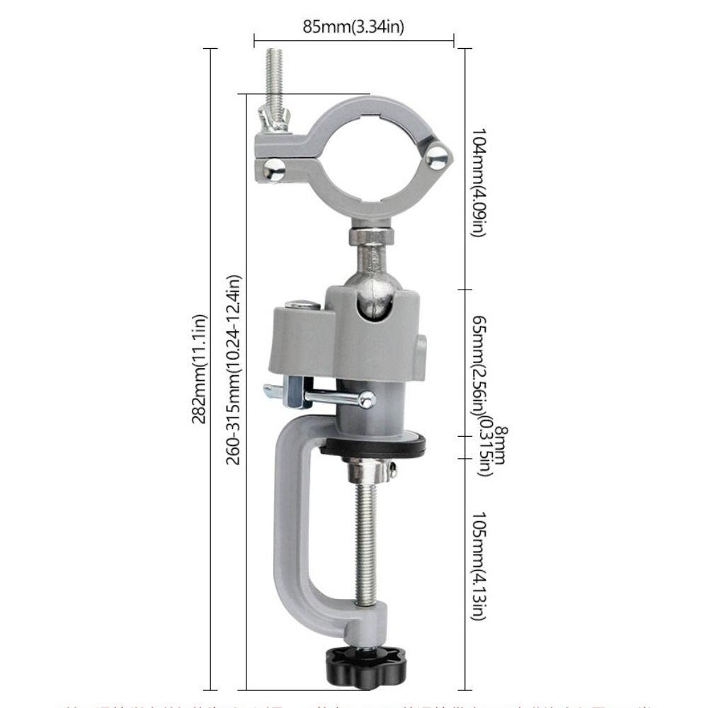 Adjustable Bench Vise 360° Rotating Electric Drill Stand Grinder Holder  Table Grinder Accessory