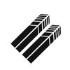 4 PCS Rearview Mirror Decoration Carbon Fiber Style 5D Sticker Stripe Decal Car Accessories