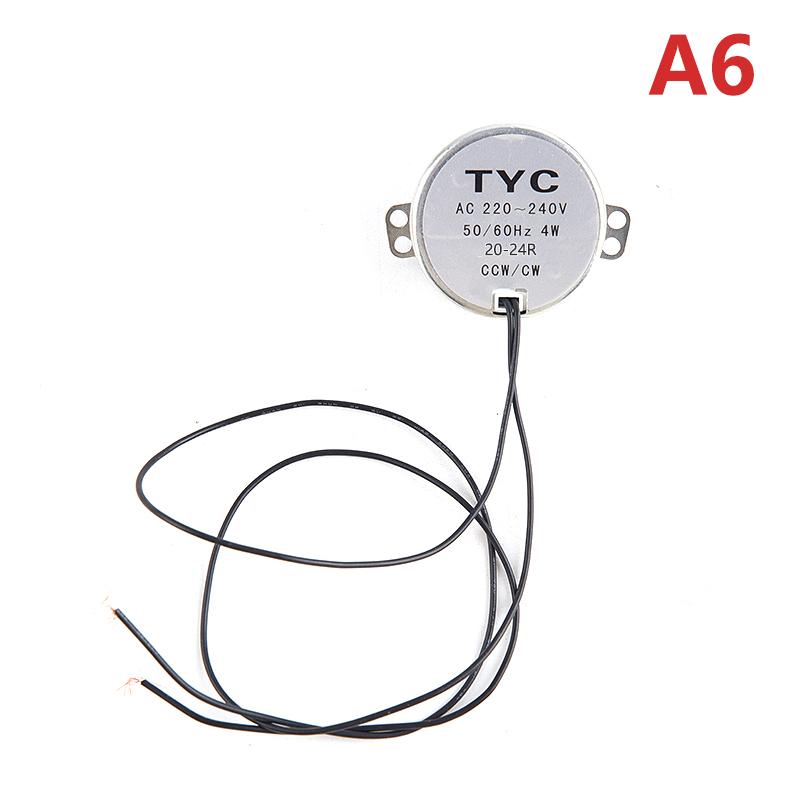 Стабильный синхронный двигатель Tyc-50, двигатель переменного тока 220–240 В, 50/60 Гц, крутящий момент 4 Вт, по часовой стрелке/по часовой стрелке