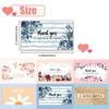 50pcs Elegant Floral Thank You Card Set: Mini Handwritten Notes for Client Gifts, Business Appreciation
