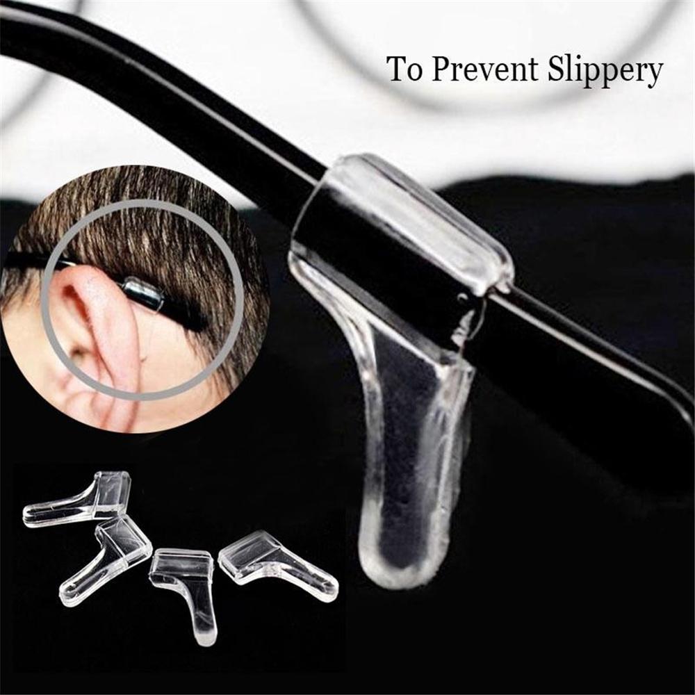 10pairs Tip Holder Glass Accessories Eyeglasses Ear Hooks Transparent Anti Slip Silicone