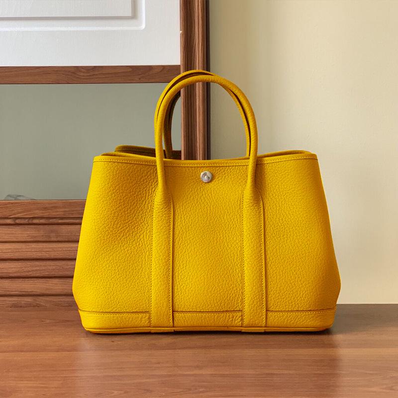 2023 Модная садовая сумка из натуральной кожи: Женская сумка через плечо и дамская сумочка большой вместимости