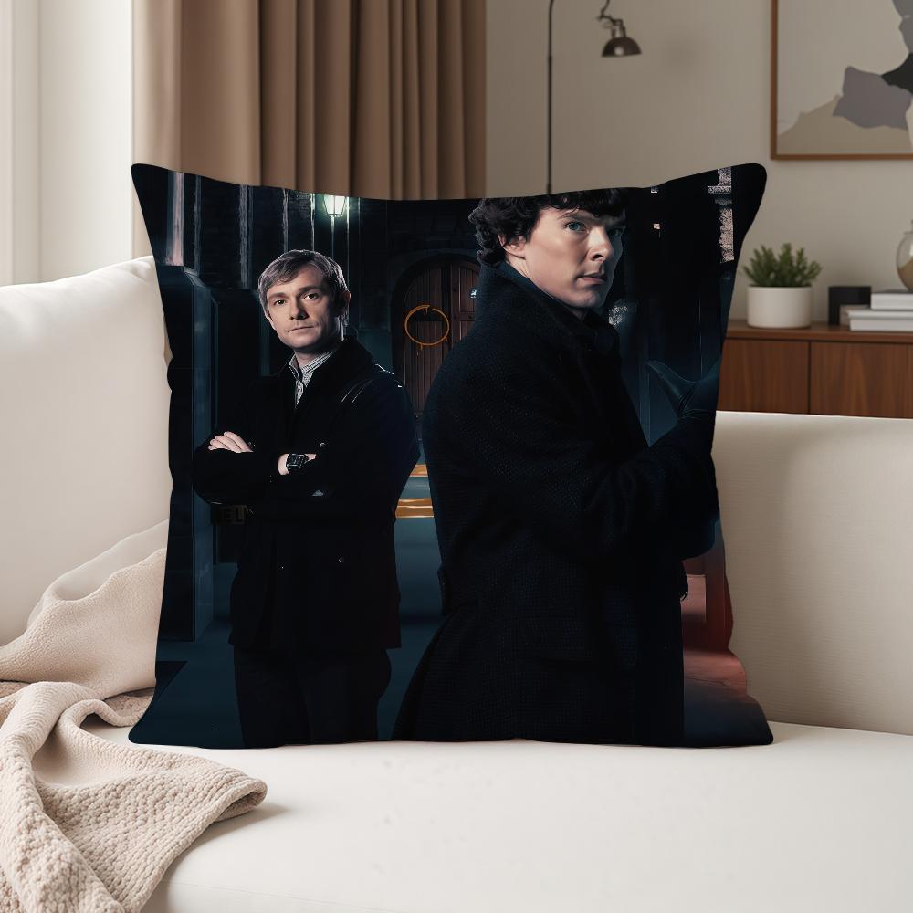 Movie SSherlock HHolmes Pillow Case Suitable For Bedrooms Living Rooms Cars Home Decoration