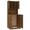 Washing Machine Cabinet Smoked Oak Wood Based Material
