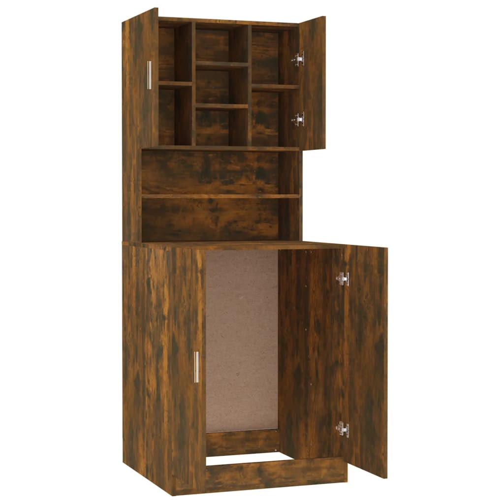 Washing Machine Cabinet Smoked Oak Wood Based Material