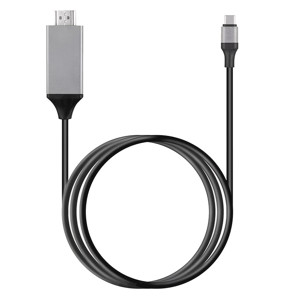 Кабель USB C Type C на HDMI-совместимый 4K, USB-C на HDMI-совместимый HDTV TV Адаптер Кабель 4K для MacBook Pro/Air, для iPad Pro 2020