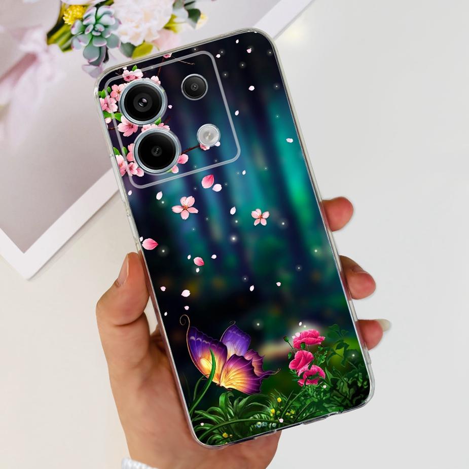 For Xiaomi Poco X6 Pro 5G Case New Fashion Painted Cover Clear Silicone Soft TPU Phone Case For Xiaomi Poco X6 Pro PocoX6 Bumper