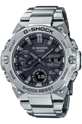 Casio G-SHOCK G-STEEL Часы с подключением к смартфону Carbon Core Guard GST-B400D-1AJF Мужские Серебристые