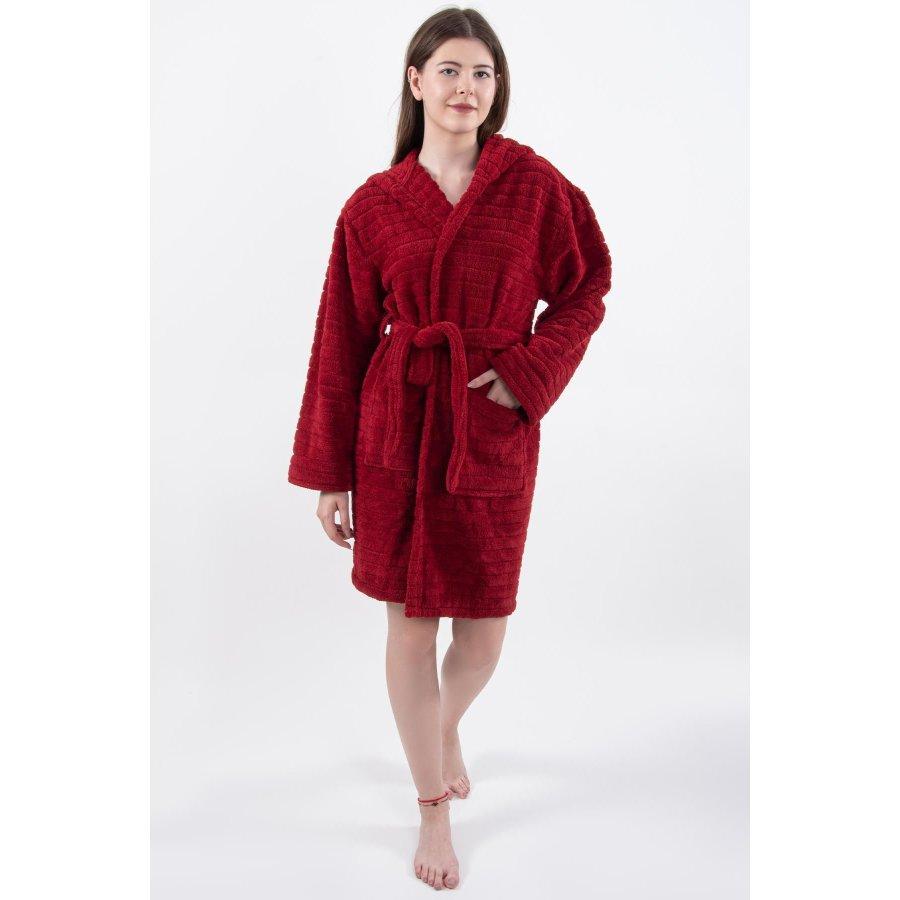 Женский зимний халат Welsoft с капюшоном и халатом