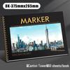 Профессиональный альбом для рисования маркерами 8K: Чистая бумага для изящных искусств для манги и раскрашивания