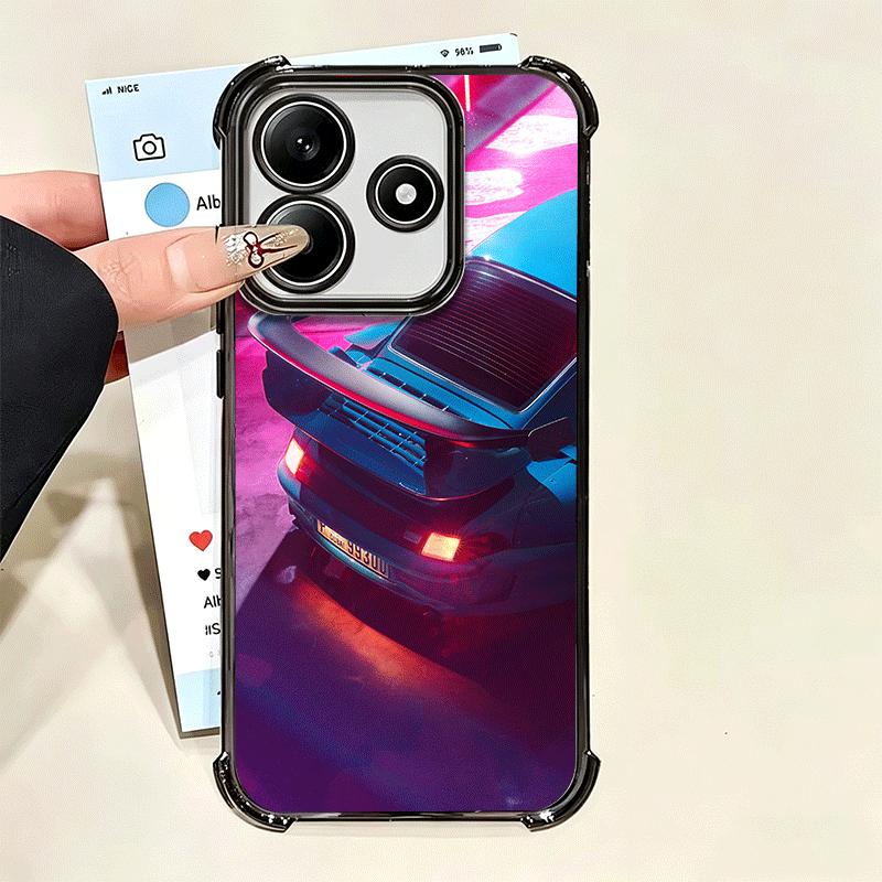 Спортивный автомобиль RWB Крутой Мягкий Чехол Для Телефона Для Xiaomi Poco X7 X8 Pro Max X6 X5 X3 F8 Ultra F7 M8 M7 M5S Redmi 15C 15A 15 14C 13C 12C 13
