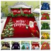 Постельное белье, комплект 2/3 шт., Рождественское домашнее постельное белье, уникальный дизайн, пододеяльники с наволочками, комплекты постельного белья
