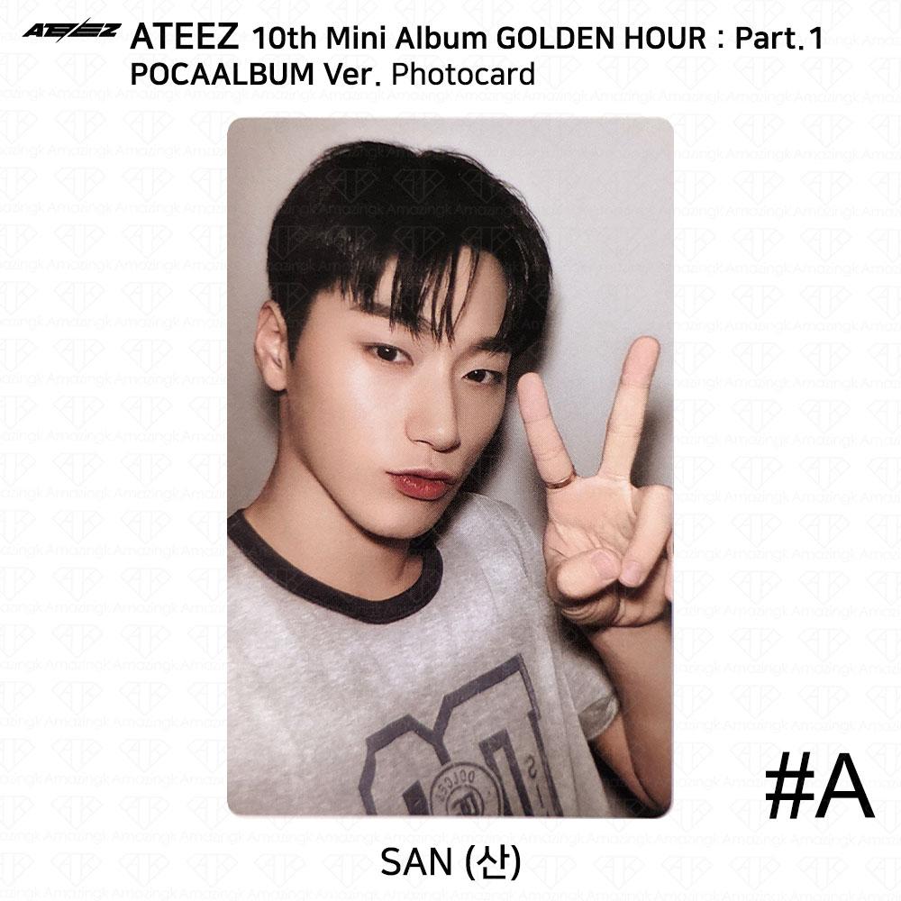ATEEZ 10-й мини-альбом Golden Hour Part.1 POCAALBUM Фотокарта QR-изображение KPOP