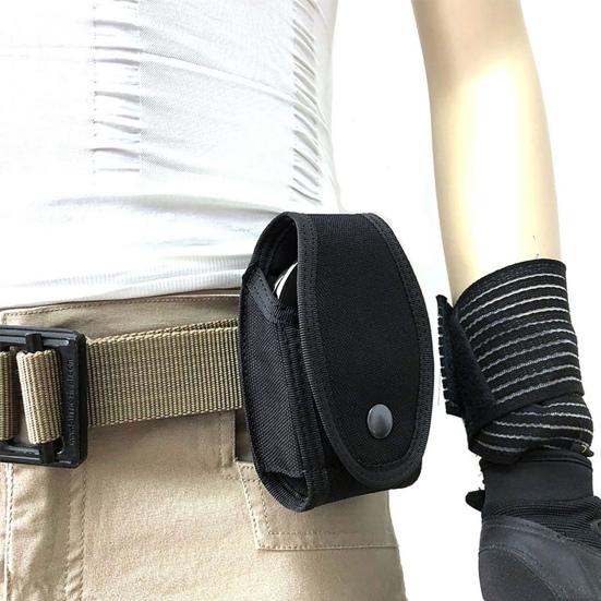 Handcuff Pouch Professional Tacticals Accessory Nylon Wear Resistant Holster Waist Bag for Hunting