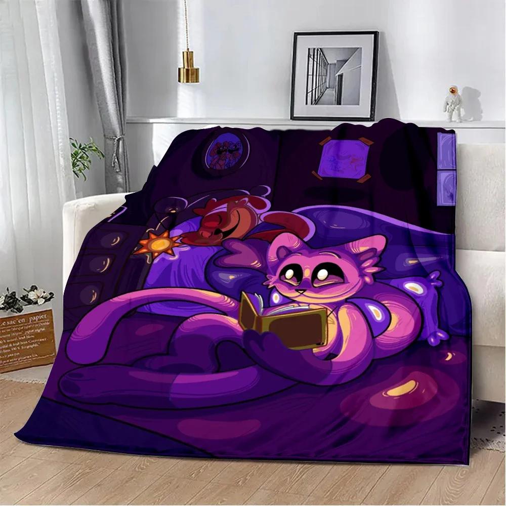 Cute Cartoon CATNAP DOGDAY Printed Blanket Picnic Blankets Warm Blanket Soft and Comfortable Blanket Home Travel Birthday Gift