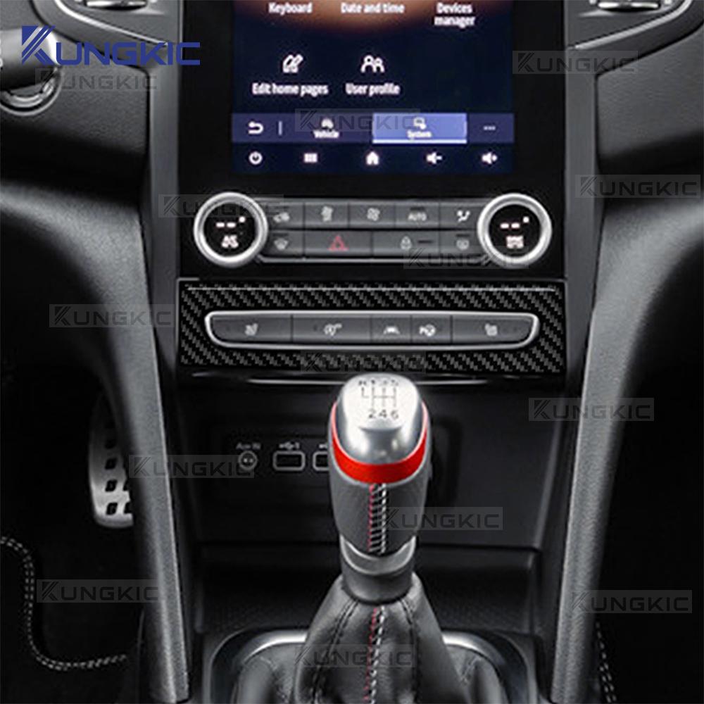 Carbon Fiber Style Interior Sticker for Renault Megane 4 2016 2017 2018 2019 2020 2021 2022-2025 Interior Panel