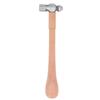 High Carbon Steel   Point Hammer with Ergonomic Wooden Handle,   Round Head Hand Tool for Home Jewelry Hammering