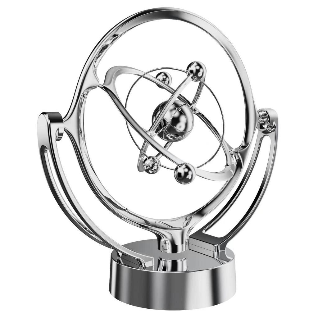 Perpetual Motion Desktop Model: Rotating Magnetic Swing Globe Orbit Ornament