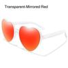 Очки для вечеринок UV400 Защита Clout Goggle Солнцезащитные очки в форме сердца Солнцезащитные очки в форме сердца для женщин