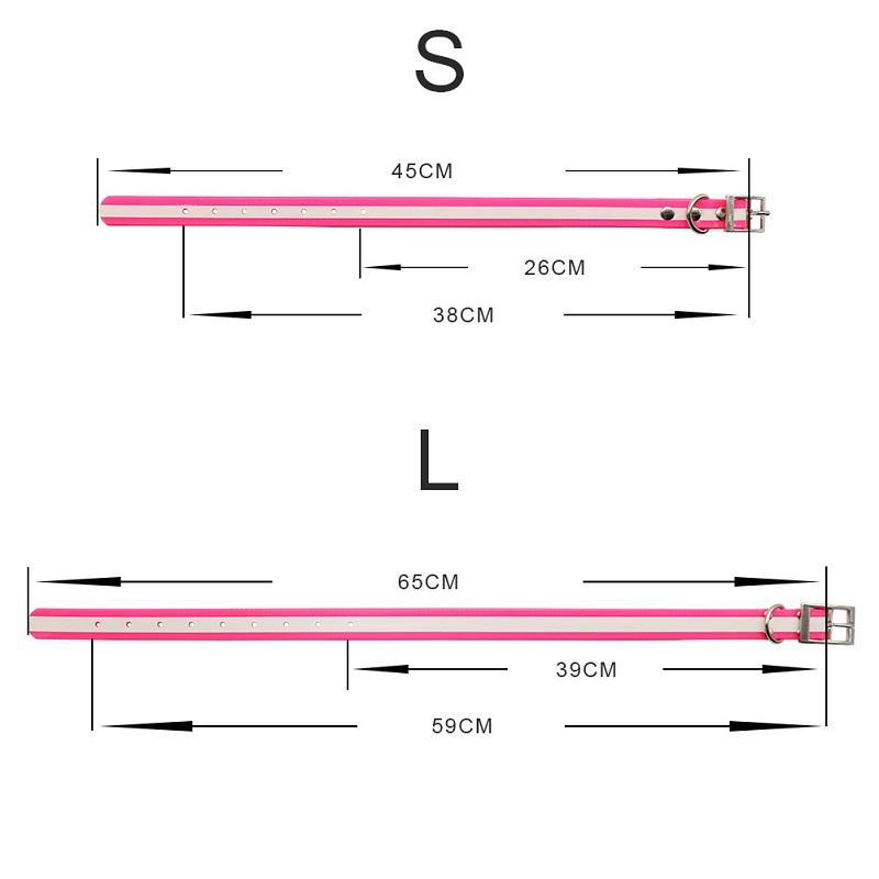 Ошейник для домашних животных из ТПУ+нейлона, светящийся ночью, светоотражающий, ночные защитные ошейники, дезодорант, водонепроницаемый ошейник, товары для животных