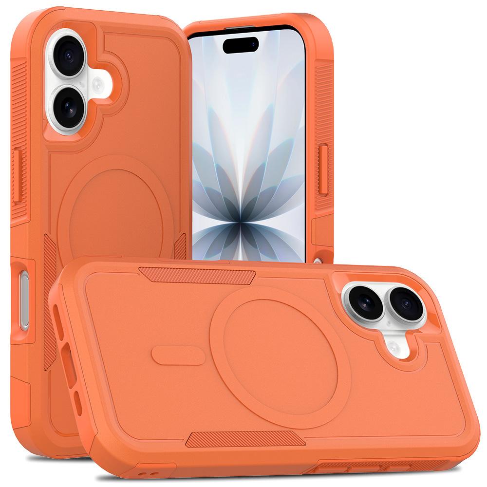Подходит для 17Air Apple Чехол для мобильного телефона Магнитный Iphone16pro Утолщенный по углам 15pm Противоударный Жесткий чехол для мобильного телефона