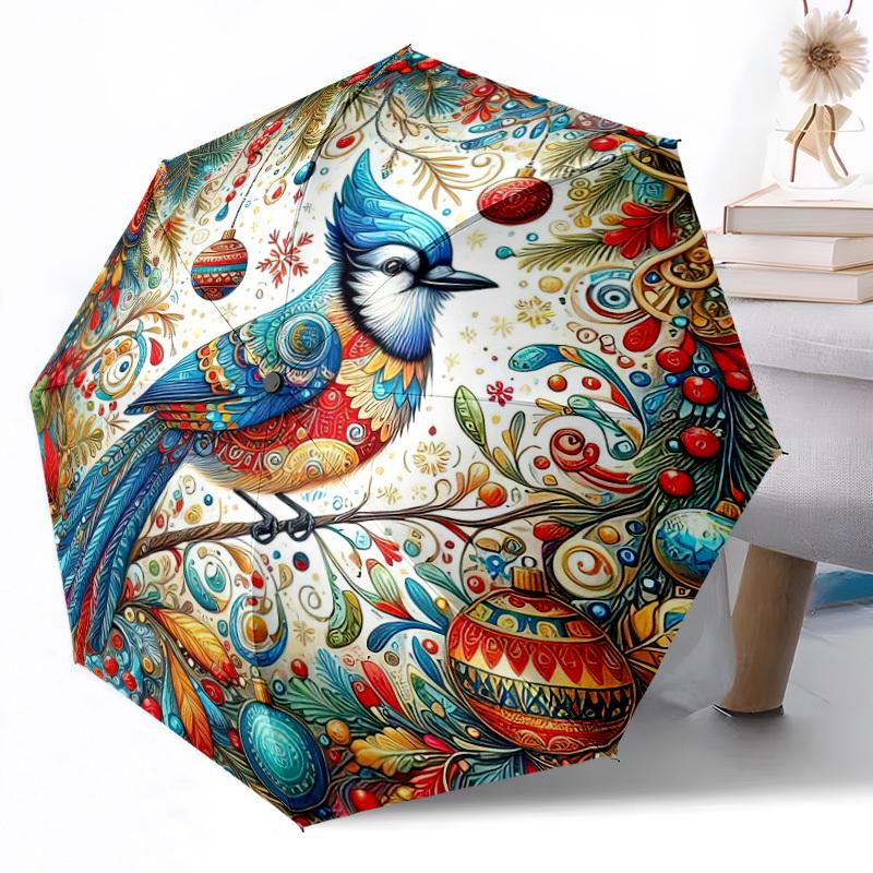 Turtle Mandala Artwork Portable Automatic Umbrella Compact 8Rib Weight Durable Plastic Iron Travel Essential Fashionable Perfect Birthday Christmas