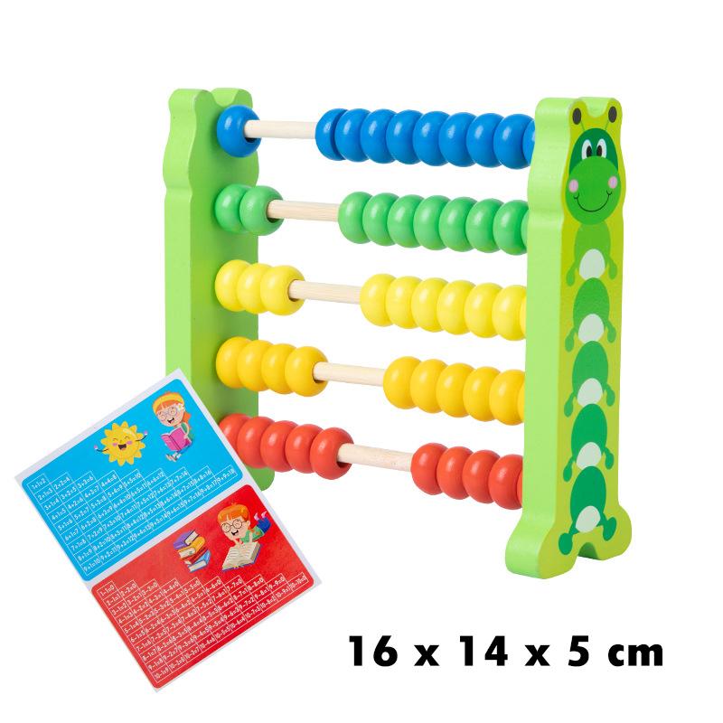 Детские деревянные счеты Игрушка для раннего изучения математики Монтессори Развивающие счеты для счета Вычислительные бусины Игрушки для логического мышления для малышей