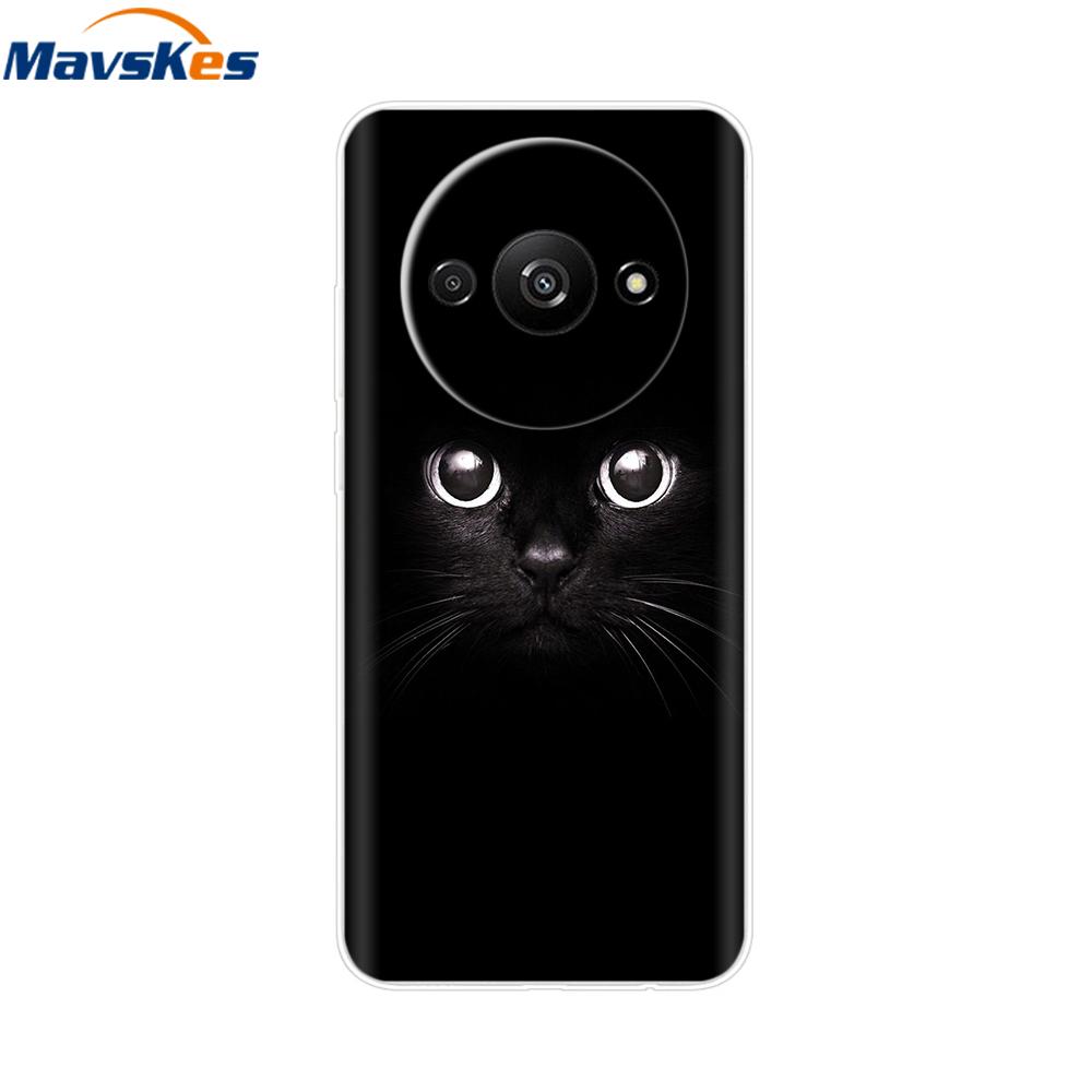 For Xiaomi Redmi A3 2024 Case Transparent Cute Soft Silicone TPU Coque Funda For RedmiA3 A 3 4G Phone Cover Clear Capa 6.71''