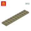 Нетоксичный 34 шт./лот 3832 2x10 Базовый строительный блок Moc Детали платы Совместимые с кубиками DIY Сборные игрушки для детей Подарочная коробка