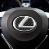 BJYL6 Interior Stickers Lexus Car Sticker Carbon Fiber Steering Wheel Decorative Sticker For RX330 IS250 Ct200h ES300h RX350 IS300h NX