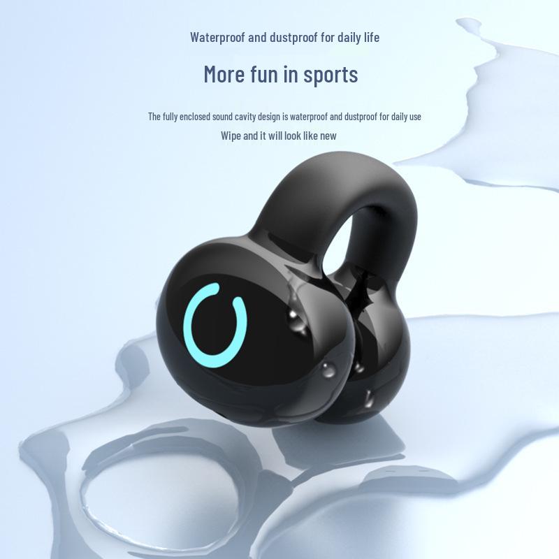 YX09 Ear Clip Wireless Gaming Earphones: Long Battery Life, Ultra-Low Latency, Sports Compatibility.