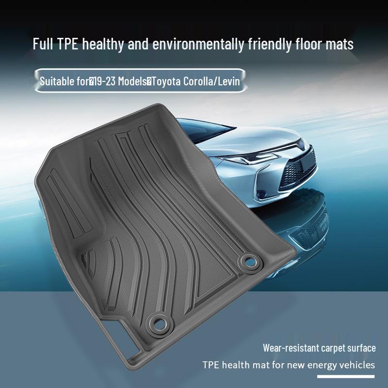 Экологичные ТПЭ коврики для пола для Toyota Corolla/Levin 2019-2023 - Включают коврик в багажник и основные коврики.