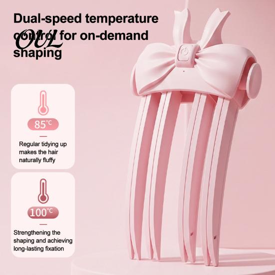 Hair Volume Enhancement Tools Heated Volumizing Clip, Instant Root Lift Comb with 2 Temperature, Professional Salon Rechargeable Electric Fine