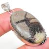 Natural Septerian Stone Gemstone 925 Sterling Silver Gift Pendant 2.17" P3w20