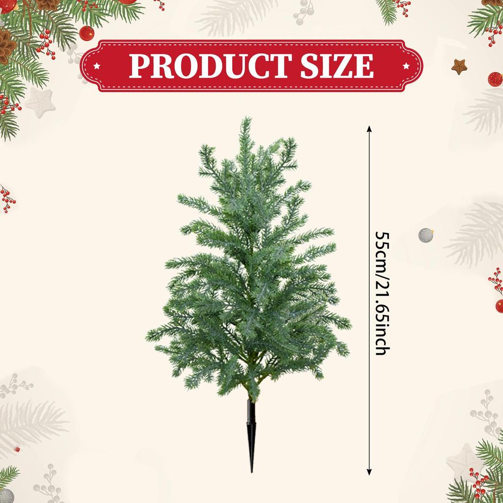 Artificial Christmas Tree On Stake, Garden Decoration, Realistic Plant,