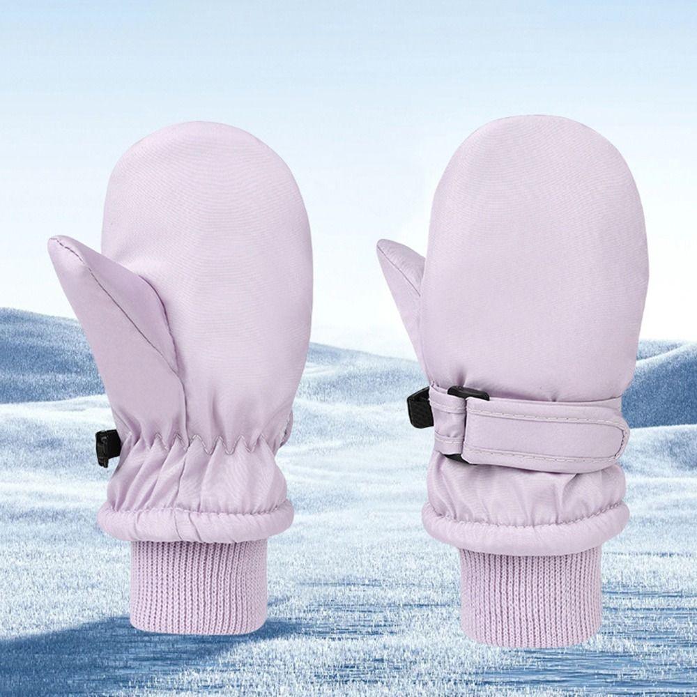 Non-slip Children Ski Gloves Warm Kids Winter Mittens Cute Snow Gloves Children Kids