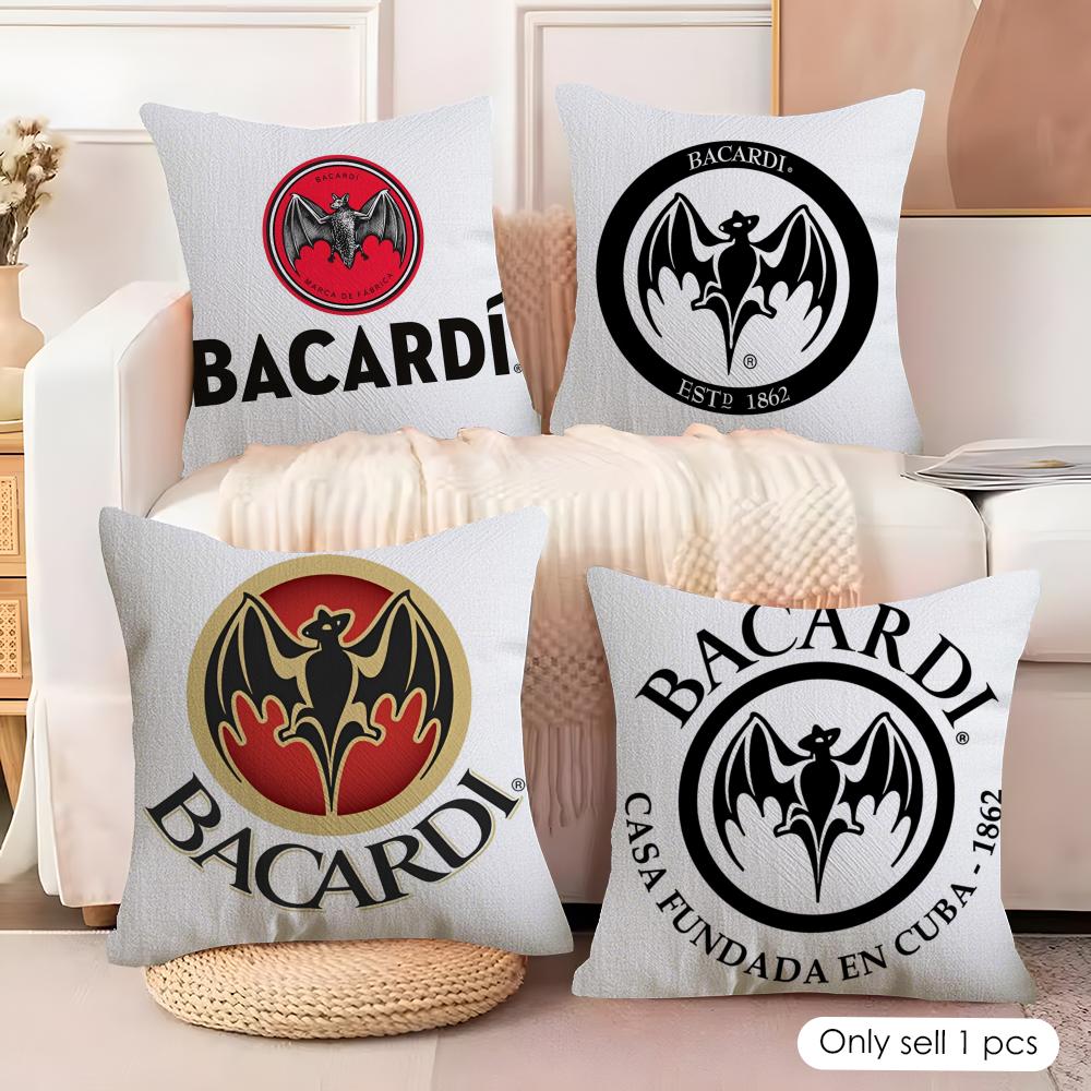 Classic BBacardiSS Cushion Cover Soft Plush Fabric DoubleSided Printed Cushion Covers for All Seasons Modern HomeDecor Gift