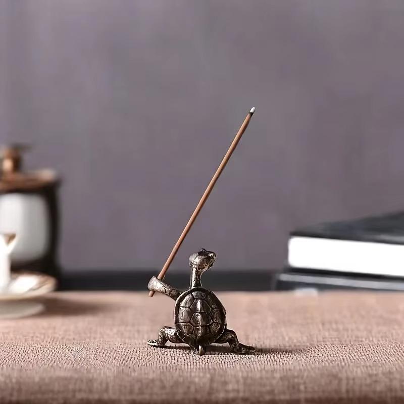 Interesting Turtle Ornament Incense Stick Turtle Incense Holder Relaxation Study TV Cabinet Office Desk Indoor Decorations