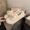 Женские новые модные универсальные плоские хлопковые туфли на флисе для осени-зимы
