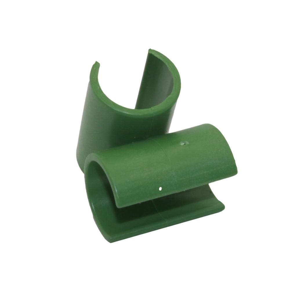 Cross Plastic Gardening Pillar Greenhouse Tray Bracket Fixed Clamp Garden Hose Pipe Clap Agriculture Plant Support 10 Pcs