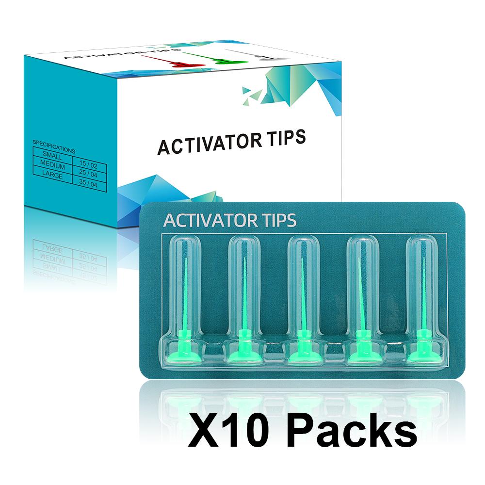 Dental Consumable Activator Endo Tips Ultrasonic Endo Motor Wireless L35/M25/S15 10 Pack Disposable Sonic Irrigator Tips
